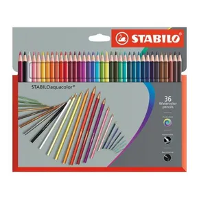 Akvarelové pastelky STABILOaquacolor - 36 ks sada